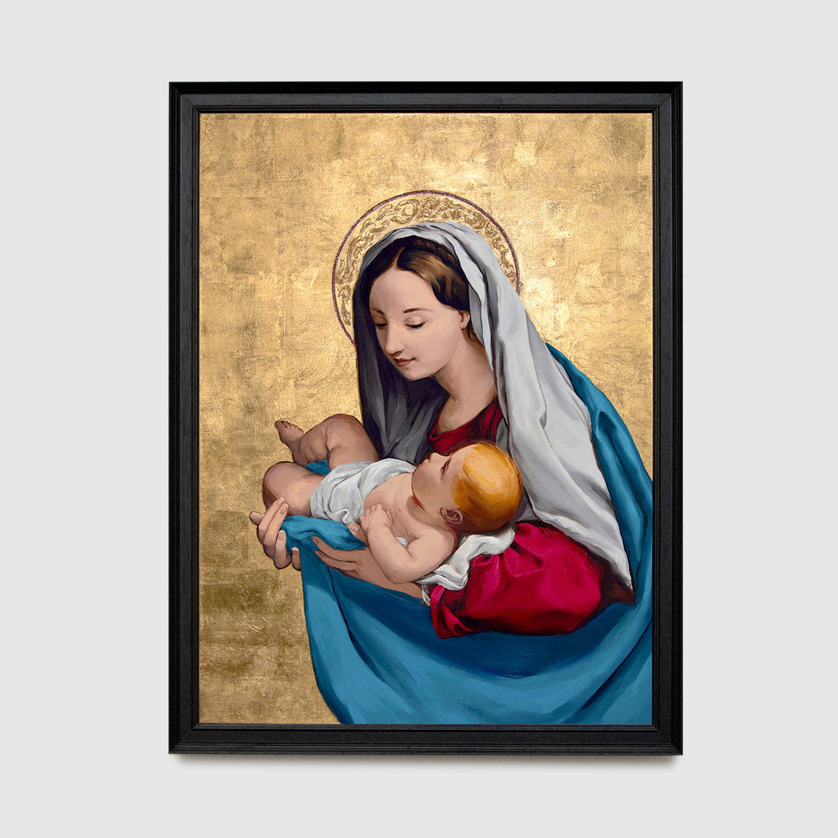 Mother and Child by Michel Laurent Lavau after Carlo Maratta